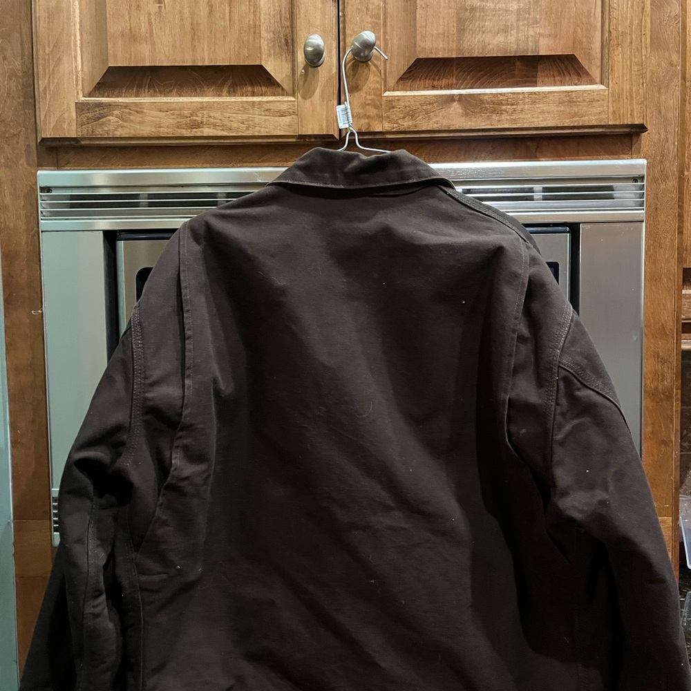 Carhartt Men's Dark Brown J200 DKB Detroit Blanket Jacket - Picture 5 of 9